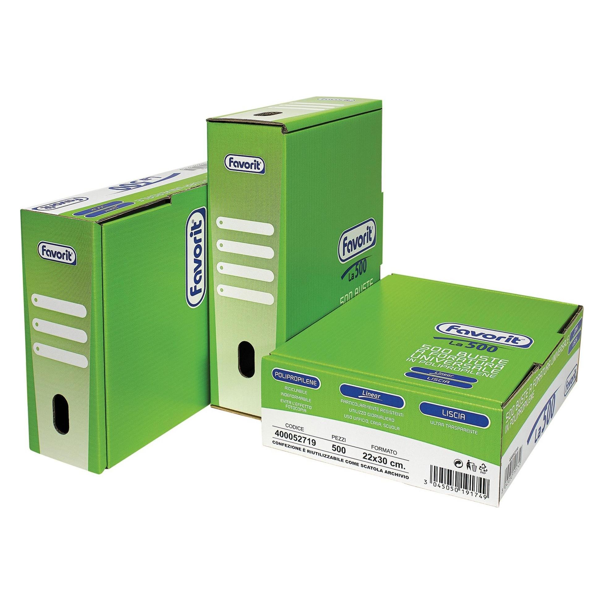 Favorit La500 Schutzblatt 210 x 297 mm (A4) Polypropylen (PP) 500 Stück(e) (A4) (400052719)