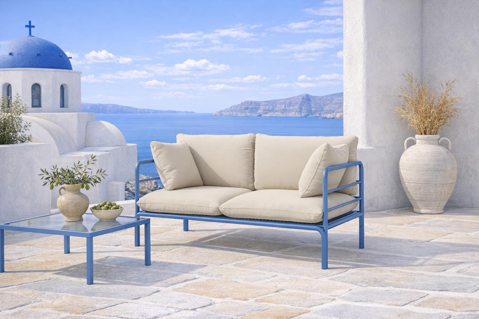 Garten Sofa Wenecja 2 Sitzer bequem, wetterfest und ideal für Terrasse und Garten