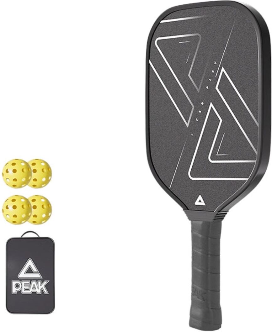 INF Fiberglas Pickleball-Schläger Set 2er mit 4 Bällen und Tragetasche – hohe Rückfederung, stoßabsorbierend, rutschfester