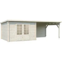 Palmako Gartenhaus Ella 8,7 + 10,0 m2 - 28 mm naturbelassen