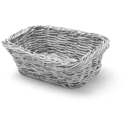 60x Brotkorb,rechteckig,Hellgrau,190x130x(H)60mm
