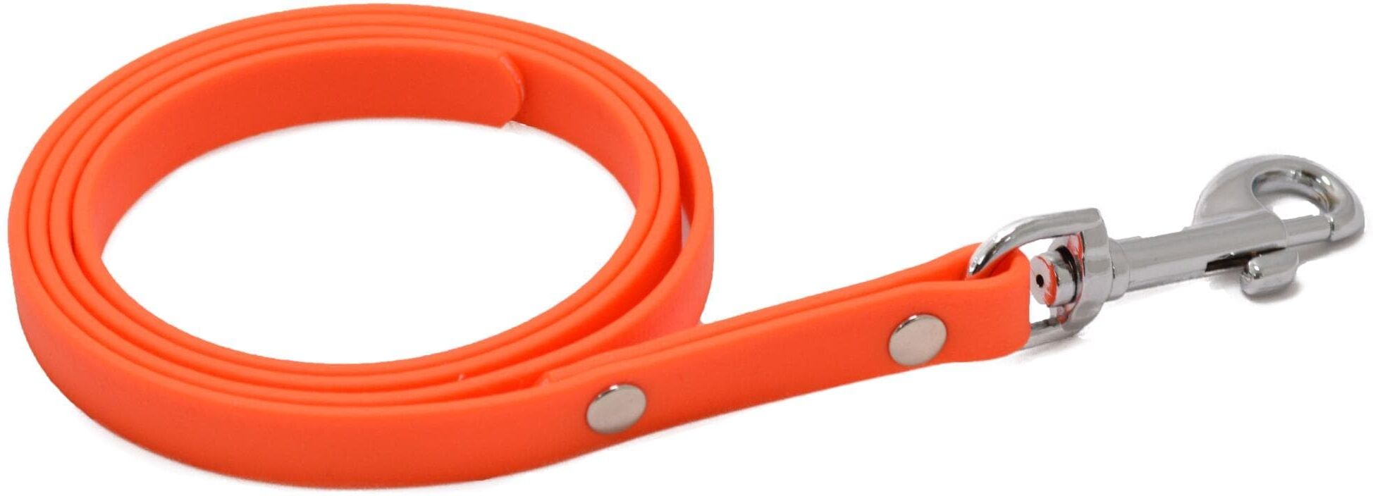 Schleppleine "dogsmart BioThane", orange (neonorange), B:1,2cm, Polyester, Leinen, Schleppleine neonorange L/B: 1,2cm