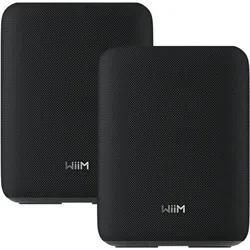 WiiM Sound LITE Twin Pack LPWISNDLTPB Schwarz (Bluetooth, Chromecast, WLAN), Multiroom System, Weiss, Schwarz