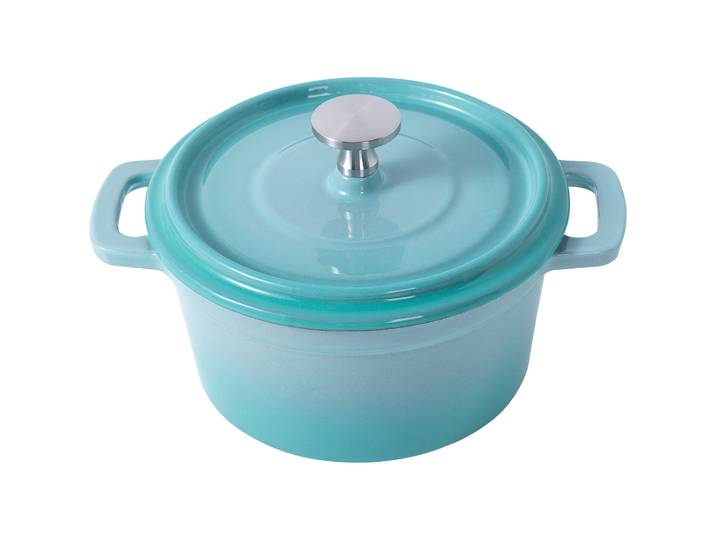 Gusseisen-Topf Helen hellblau Gusseisen B 14 cm 0.78 l