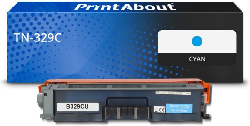 PrintAbout Toner compatible Brother TN-329C - Cyan - Très grande capacité Cyan