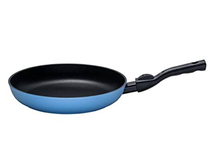 Kelomat, 3524-328, Bratpfanne, BLUE CLICK, 28 cm Durchmesser, rund, ThermoStabilboden, abnehmbarer Griff, Qualitäts-Antihaft-Versiegelung, LBH 48 x 28.8 x 9.5cm, 1,35kg