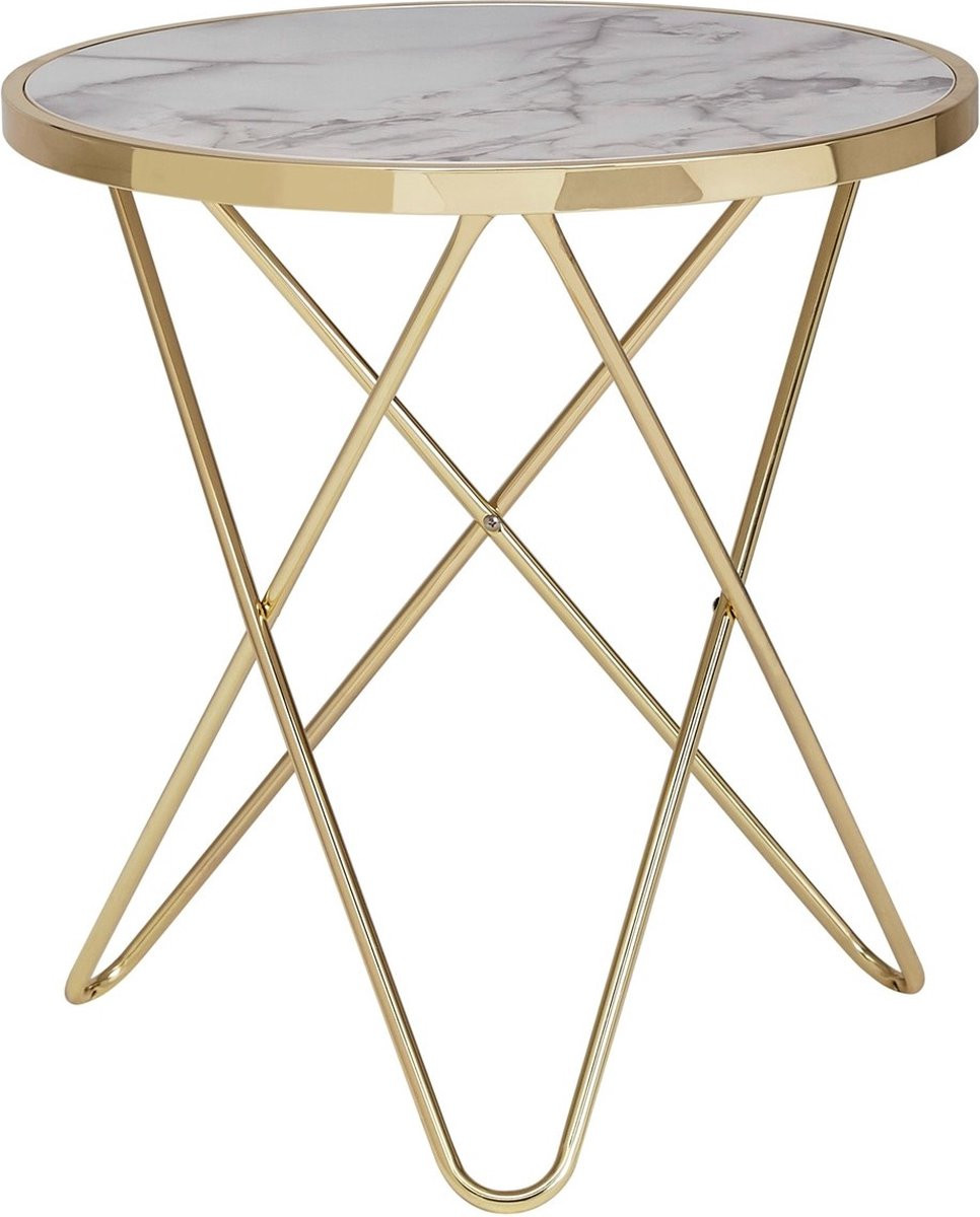 Sky Style Bijzettafel Marmer Gold