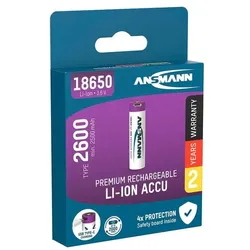 Ansmann Akku »18650« mit USB-C-Anschluss 2600 mAh