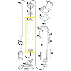 Crankbrothers Highline 7 Body 2-Keyway Körper, 31.6mm, 200mm, 572mm Länge