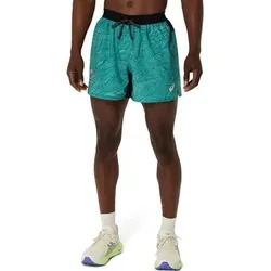 ASICS Herren Shorts FUJITRAIL ALL OVER PRINT 5IN SHORT, Größe XXL in Grau 300
