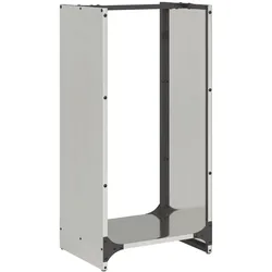 vidaXL Brennholzregal 40x30x80cm Edelstahl