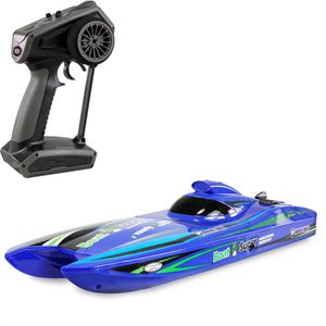 Amewi Spielzeugboot 26114 Blue Arrow Katamaran RTR, ferngesteuert, mit Akku und Jetantrieb