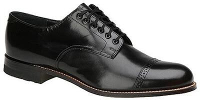 Stacy Adams Madison Cap Toe - Mens 10 Black Oxford Shoes E