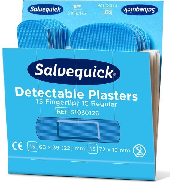 Salvequick Plaster   Detec Finger Mix   30 Plastre