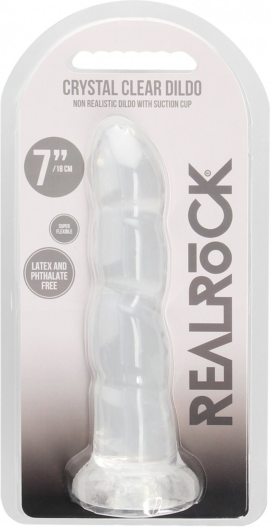 RealRock Dildo Jelly 17cm Suction Cup - Transparent