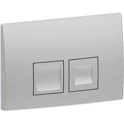 Geberit Delta35 Betätigungsplatte für 2-Mengen-Spülung, 115.135.46.5, Farbe: Chrom Matt