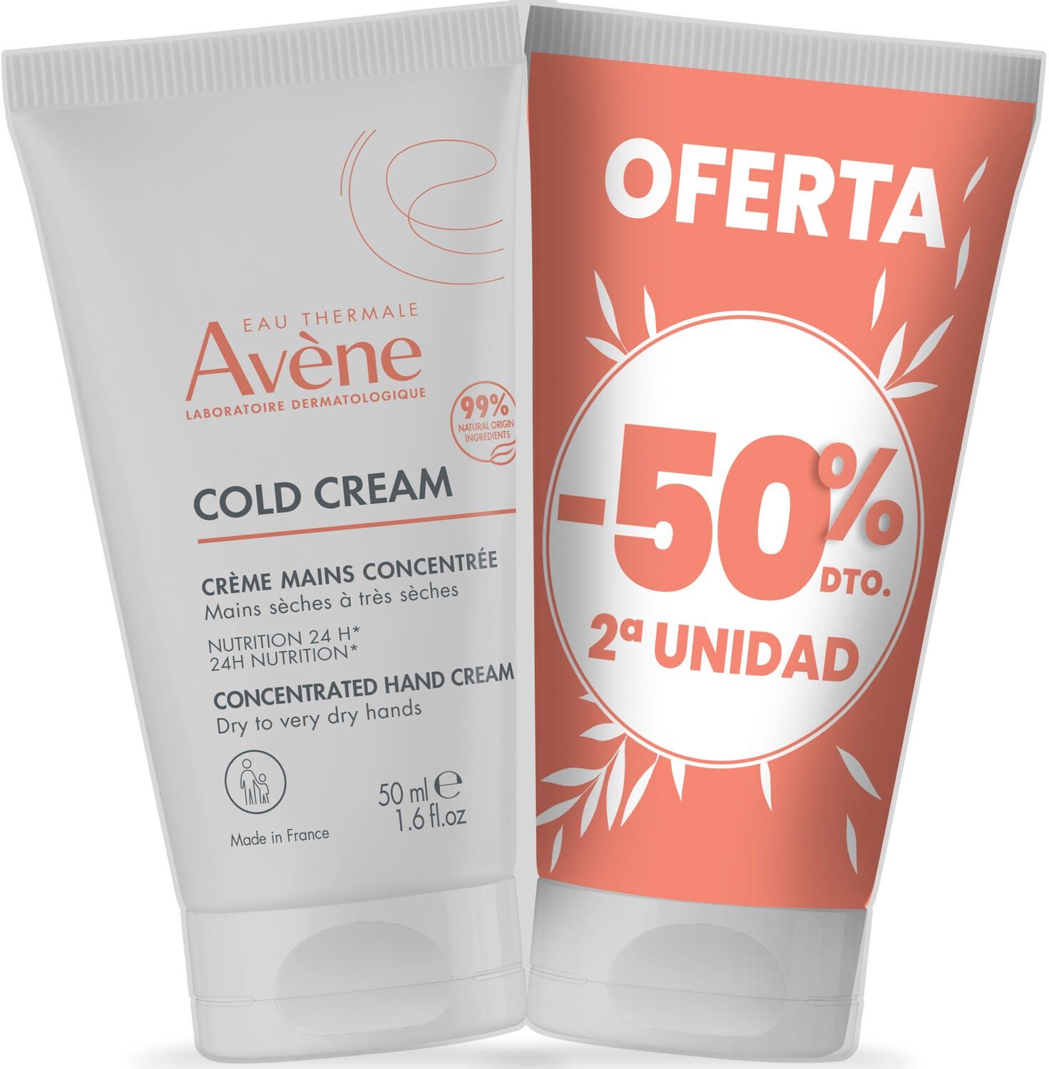 Avene Avène Cold Cream Crema Manos Concentrada 2 X50 ml