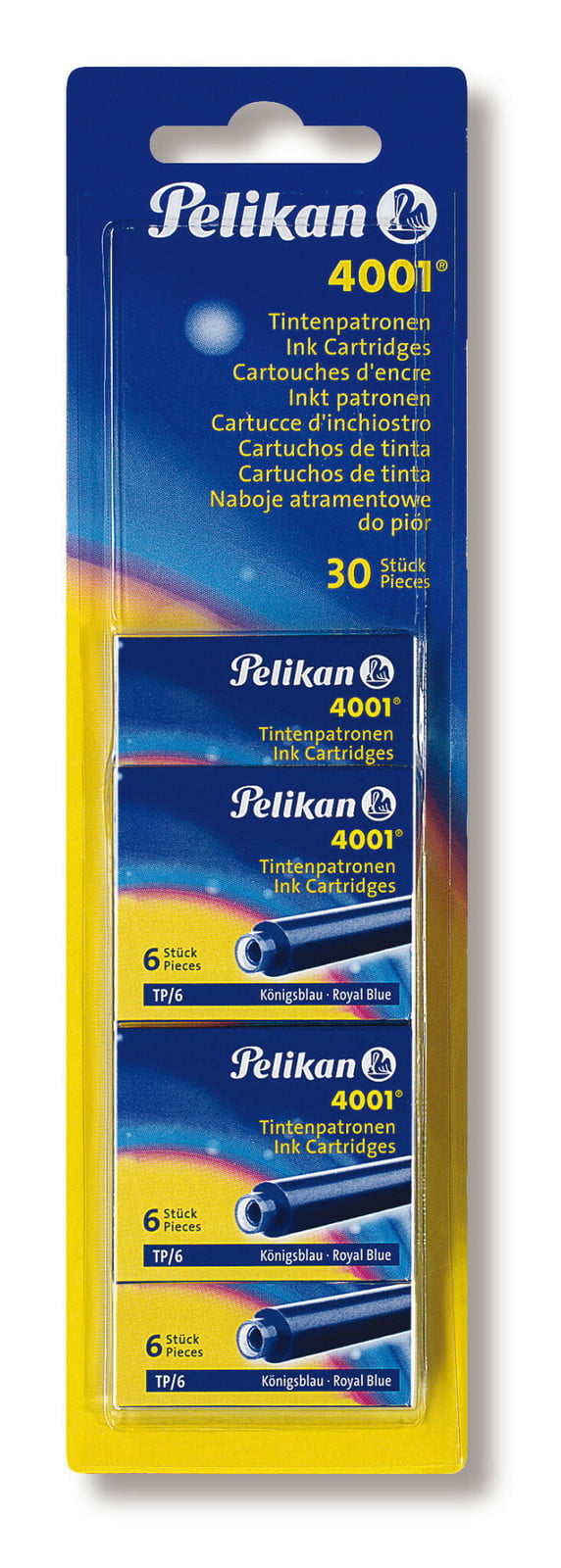 Pelikan Tintenpatronen 4001 TP/6, koningsblauw