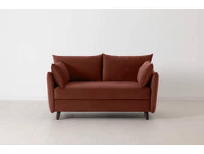 Model 08 Zweisitzer-Schlafsofa , Ziegelrot