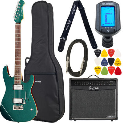 Harley Benton Fusion-III HH EB OCT Set Gloss Ocean Turquoise