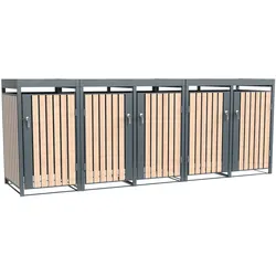 Westmann Mülltonnenbox "Planta" für  5x 240 L,holzoptik,