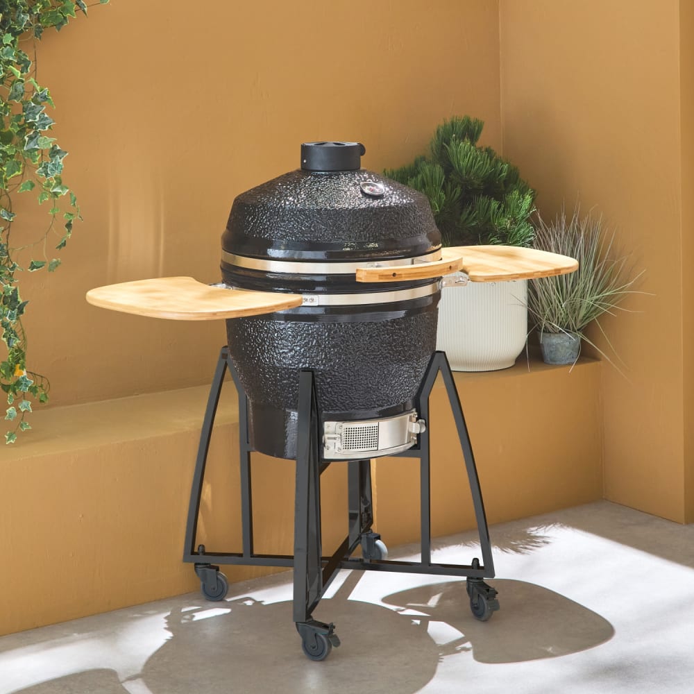 sweeek Barbacoa de carbón en cerámica, kamado ø57cm, con funda