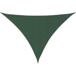 vidaXL Sonnenschirmsegel, dreieckiges Oxford-Gewebe, 3 x 4 x 5 m, dunkelgrün, Patio Refined Plus-Modell