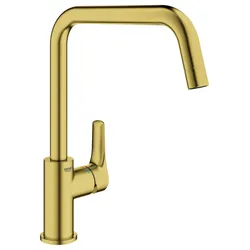 GROHE Einhand-Spültisch-Batterie Eurosmart 30567, hoher Auslauf cool sunrise gebürstet, 30567GN0 30567GN0
