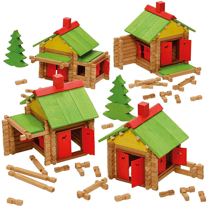 Mon Chalet en bois 95 pcs - Jeujura