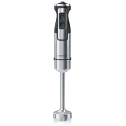 Arendo Edelstahl Stabmixer 1000 Watt Pürierstab - Handmixer - stufenlose Regelung  silber/schwarz