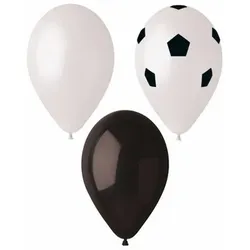 Papstar 96 Luftballons Ø 29 cm farbig sortiert `Football` Fussball