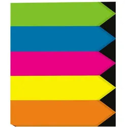 SIGEL TRANSPARENT Haftmarker farbsortiert 5x 40 Streifen