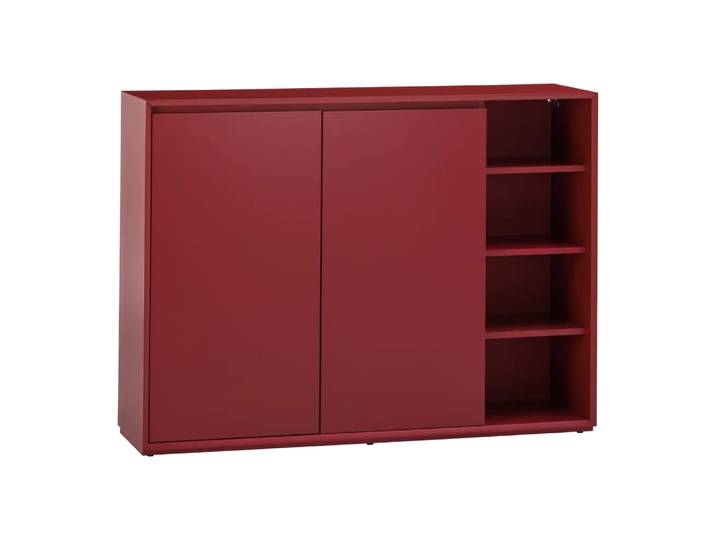 Schuhschrank Frame, Johann Jakob, karmesinrot, Holzwerkstoff