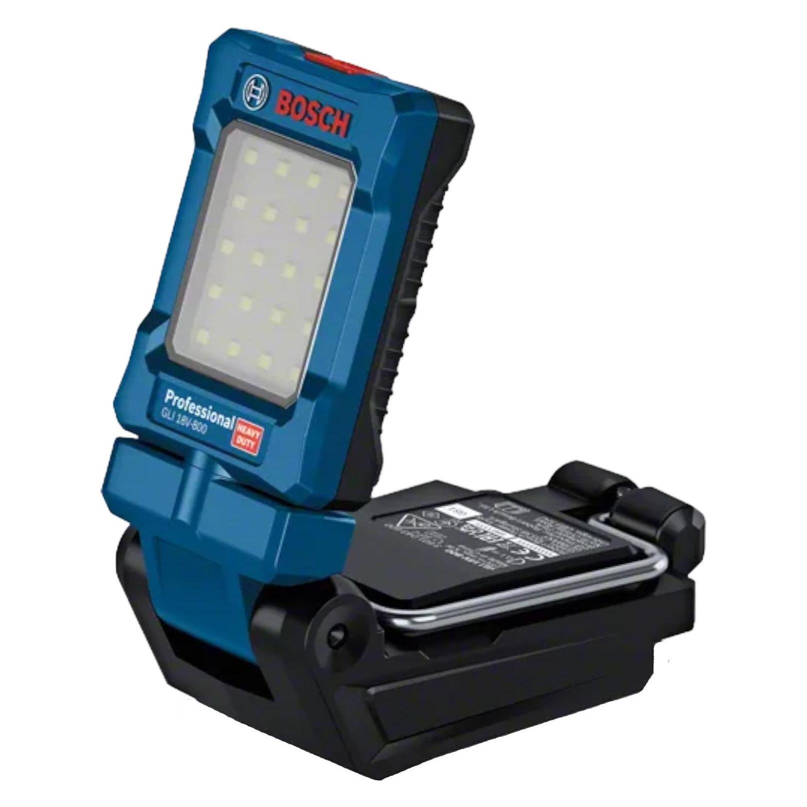 Bosch Professional GLI 18V-800 Professional Akku Leuchte 18 V 800 lm + 1x Akku 4,0 Ah - ohne Ladegerät (800 lm) (46597200)