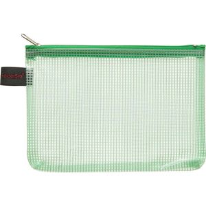 Foldersys Reißverschlussbeutel 40476-54, A6, grün, aus PVC, 1 Fach