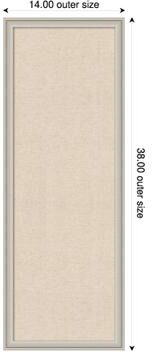 Amanti Art Neutral Weave Canvas Magnetic Board, Florence Framed Memo Board