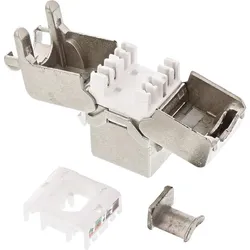 INLINE RJ45 Bu/LSA Einsatz, Keystone SNAP-In, Cat,6a