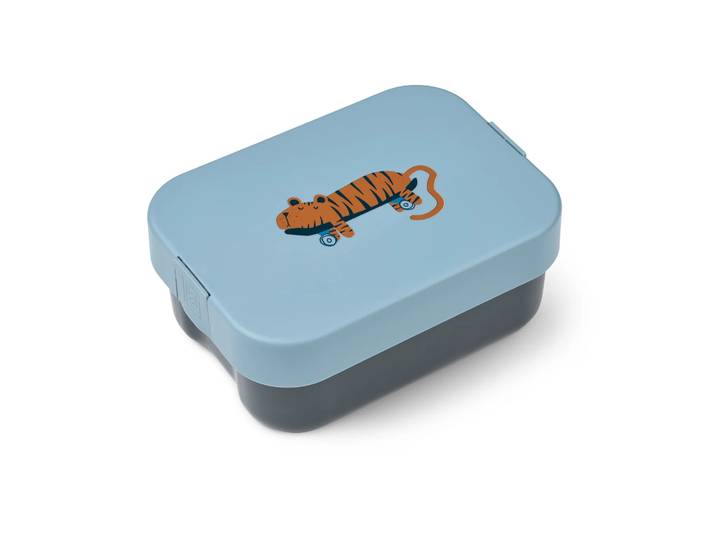 Liewood Boîte à lunch Kamil 19,7x14,1 cm Tiger-beach blue