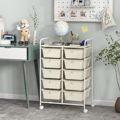 Lirago 10-Drawer Rolling Storage Cart