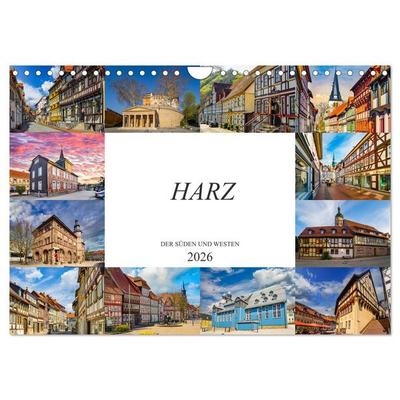 Harz der Süden und Westen (Wandkalender 2026 DIN A4 quer), CALVENDO Monatskalender