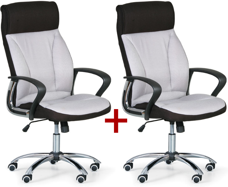 B2B Partner Bürosessel DERRY TEX 1+1 GRATIS, grau