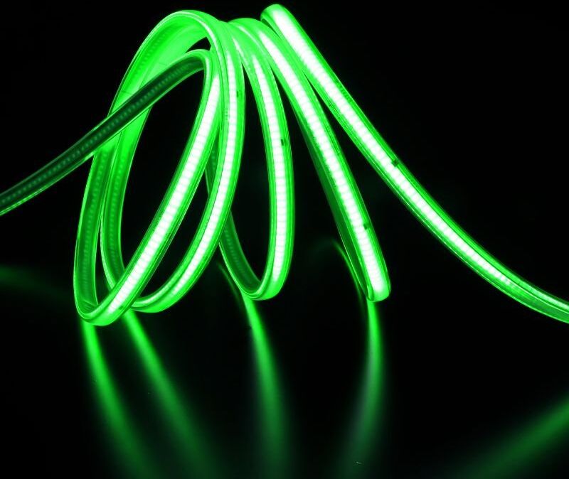 Silumen Ruban LED COB 50M AC 296 LED/m 220V 10W/m IP65 - Vert - Vert