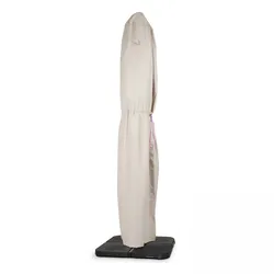 Oviala Business Schutzhülle für freistehenden Sonnenschirm 240 cm taupe