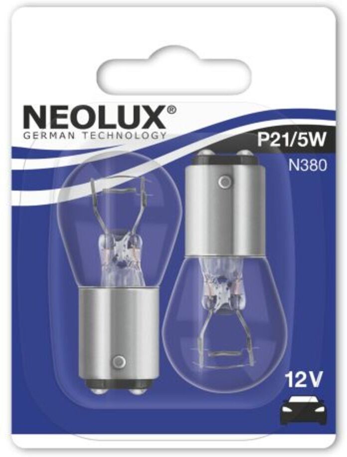 Glühlampe Sekundär NEOLUX P21/5W 12V/5/21W, 2 Stück