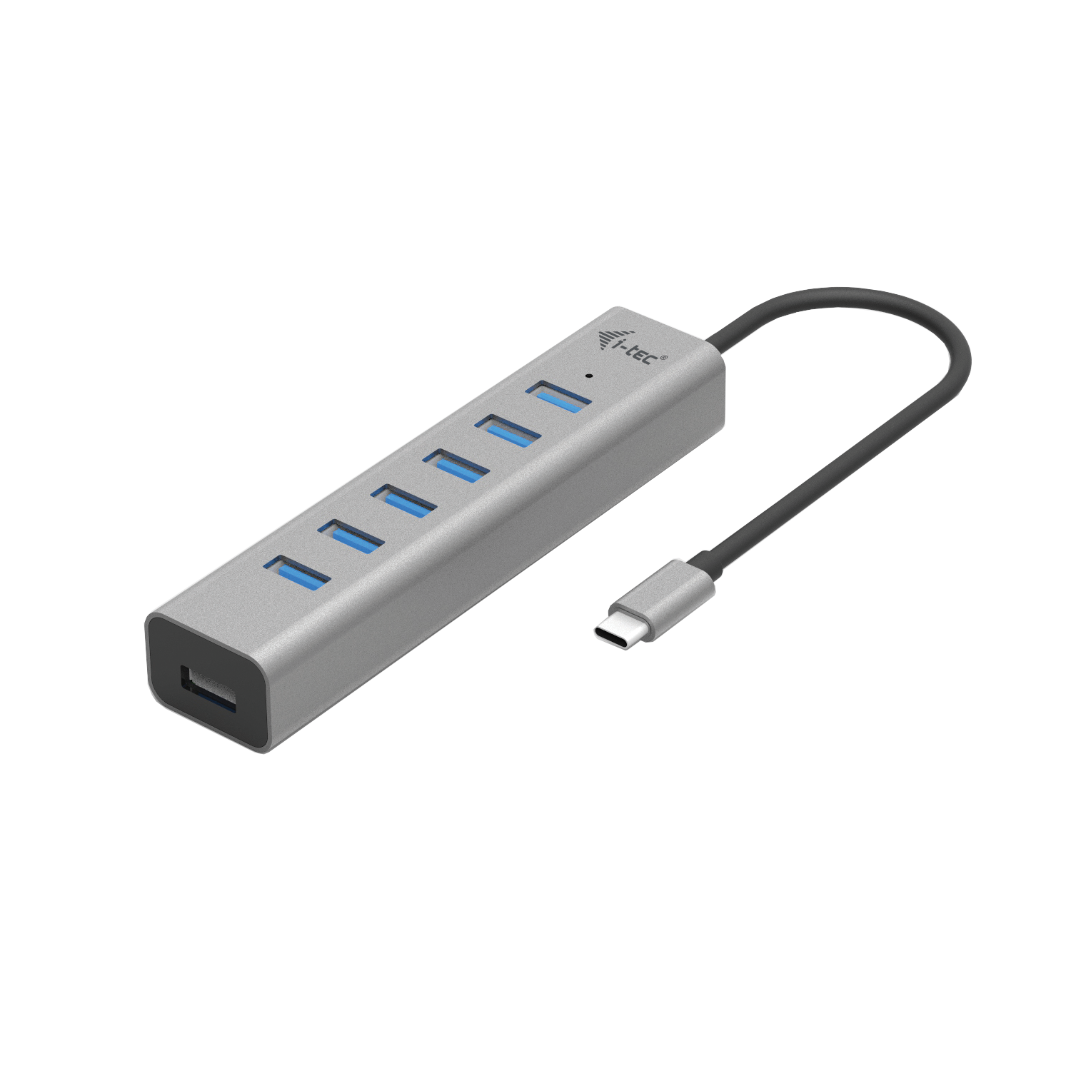 i-tec USB-C Charging Metal HUB 7 Port Power Adapter 15W C31HUBMETAL703