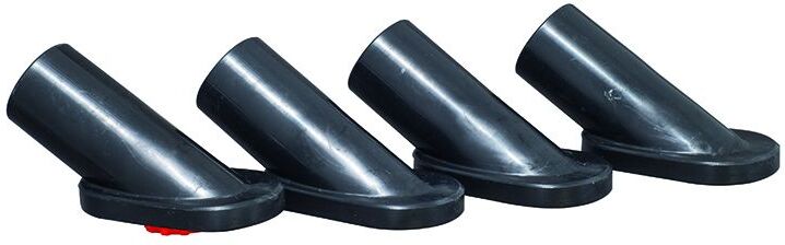 Siena Garden Bodengleiter 4er-Set, schwarz