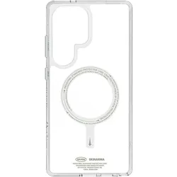 Skinarma Case Saido MagSafe for Samsung Galaxy S25 Ultra niteglow (Samsung Galaxy S25 Ultra), Smartphone Hülle, Grün, Transparent