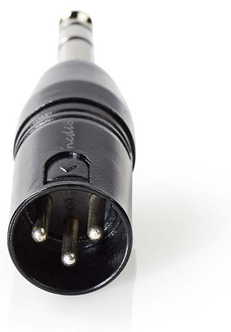 Nedis COTP15943BK XLR (3-polig) naar 6,35 mm mannelijke connector, zwart