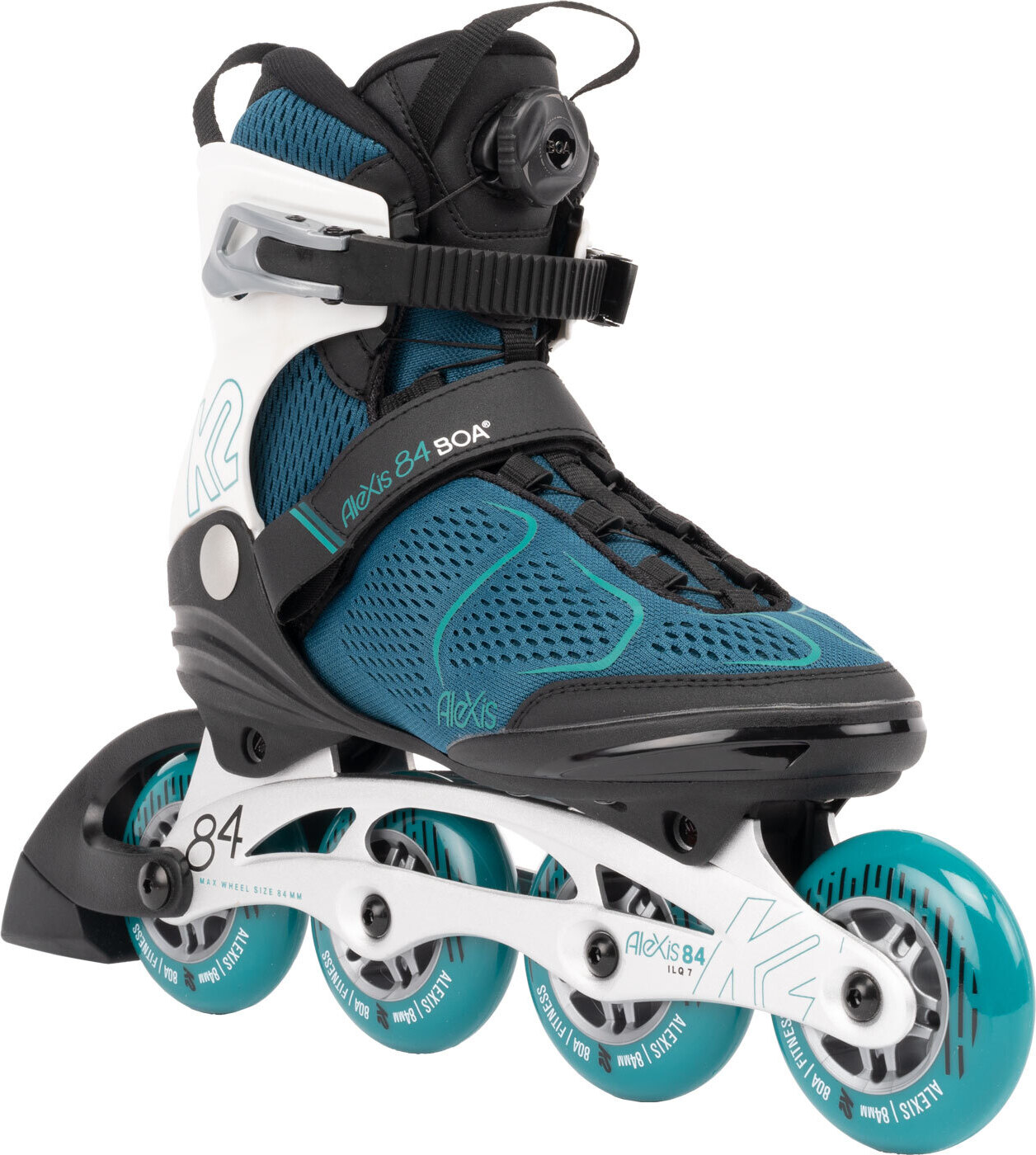 K2 ALEXIS 84 BOA Inline Skates teal_white 1 teal_white 9, Größe 40