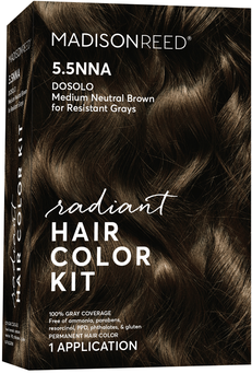 2243 Madison Reed Radiant Cream Color Permanent Hair Color Kit 5.5NNA Dosolo Brown